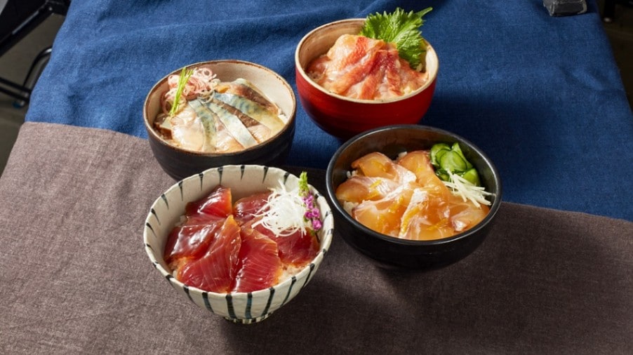 【日本料理　和か葉】和か葉　海鮮漬け丼４種セット