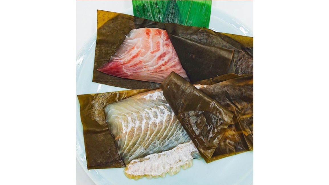 【日本料理　和か葉】和か葉　真鯛・平目の昆布〆 詰合せ