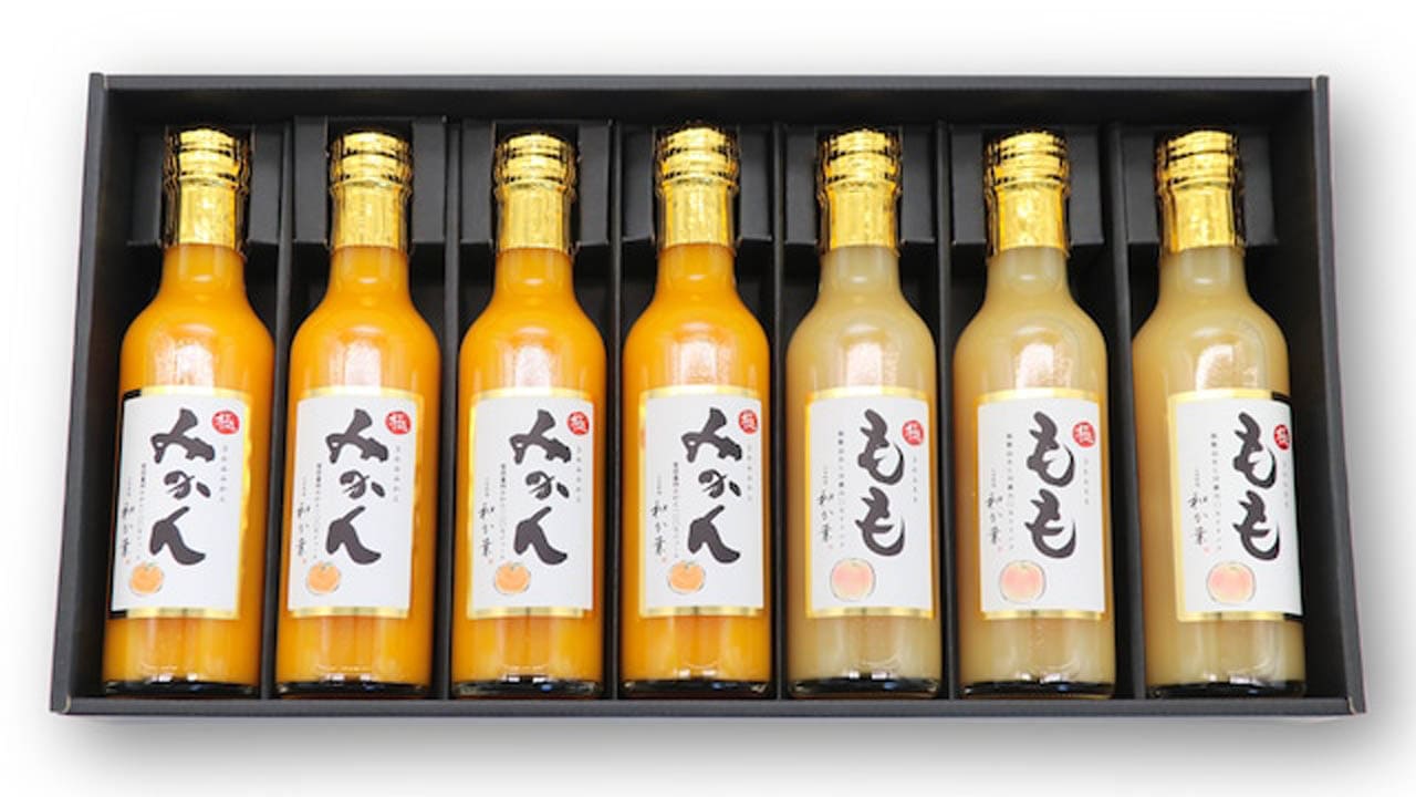 【日本料理　和か葉】和か葉　きわみ みかんジュース＆ももドリンクセット