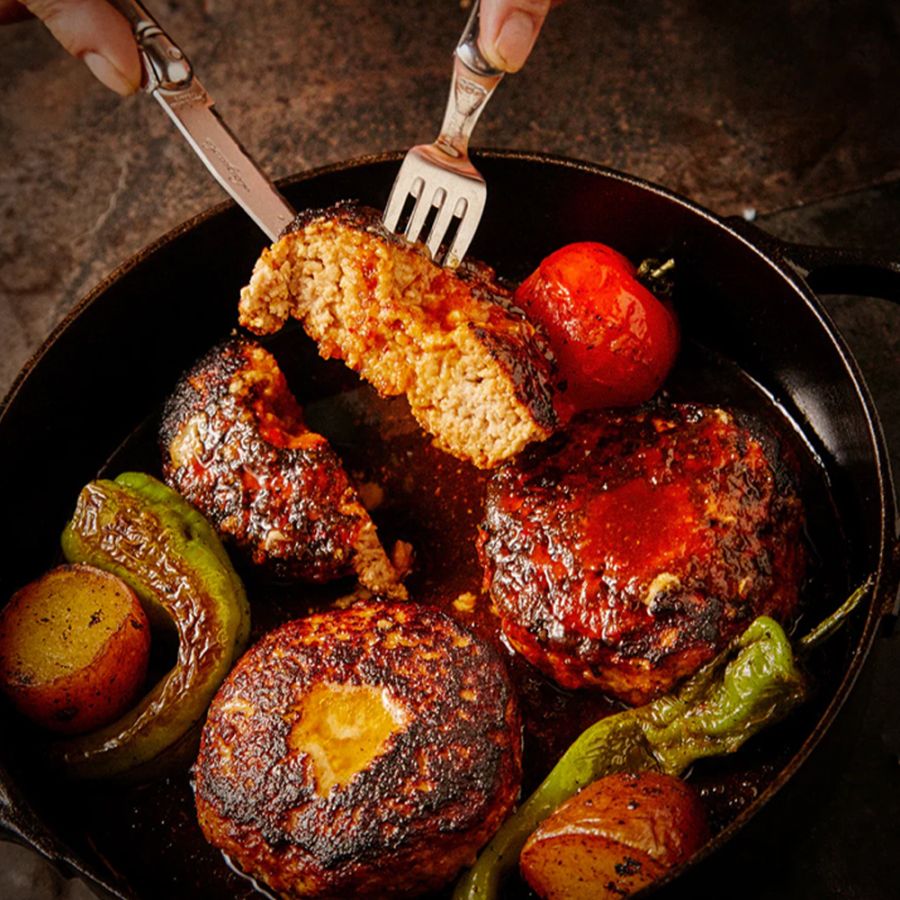 【GENKI MEAT CHEERS（ゲンキ ミート チアーズ）】GMC薩摩黒豚ハンバーグ パティ8個入