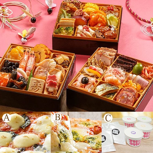 【マンヨーケン】＜送料無料＞よろこび＋選べる特選セット（Aセット or Bセット or Cセット）（2～3人前）