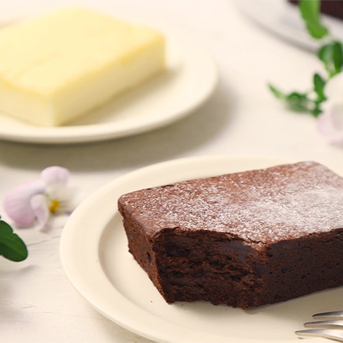 【穴太商店】＜母の日＞クリームチーズケーキミニと平飼い卵のガトーショコラミニ 各3個セット