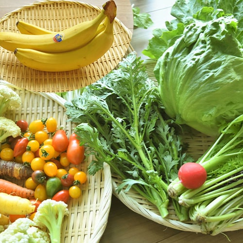 【リエビン】＜母の日＞旅する産直BOX｜おまかせ旬野菜5～6種類とバナナのセット