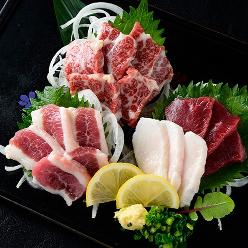 【小川フード＆サービス】＜送料無料＞熊本馬刺し 4種