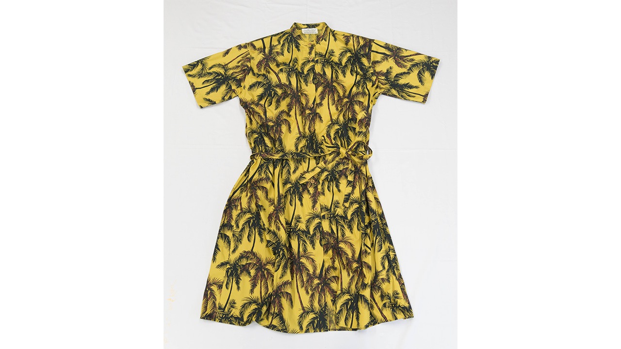 【内房スバルソーイング】南房総アロハワンピース<綿100％、サフラン>