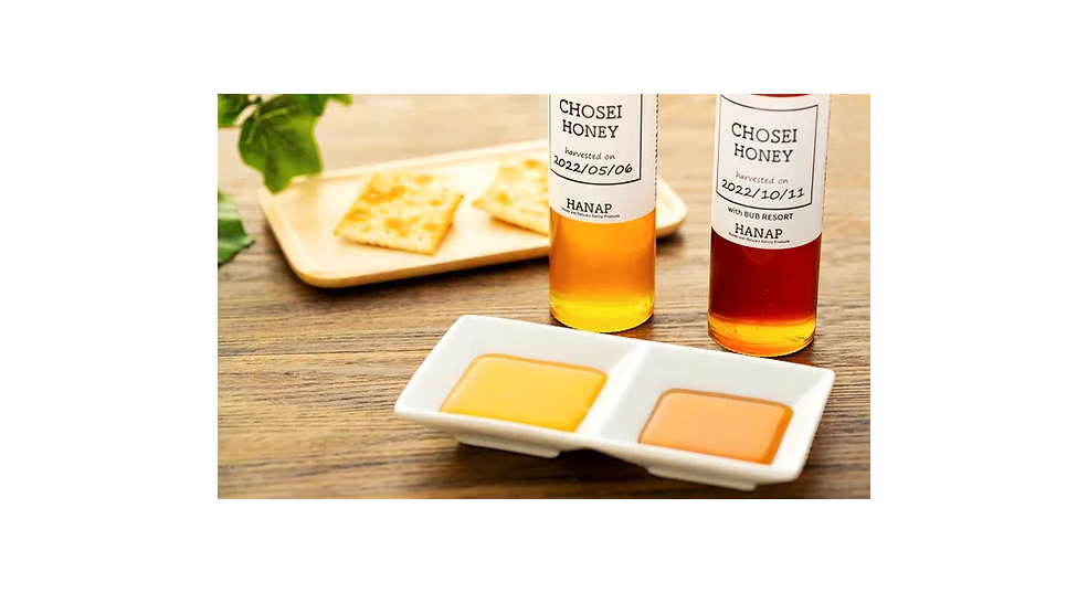 【HANAP】【化粧箱入り／熨斗・リボン対応】千葉県産純粋はちみつ食べ比べギフトセット（化粧箱入り・熨斗対応可）　260g×2