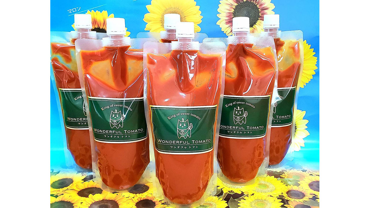 【花いちご農園】〈ワンダフルトマト〉ピューレ(500ml×1パック)