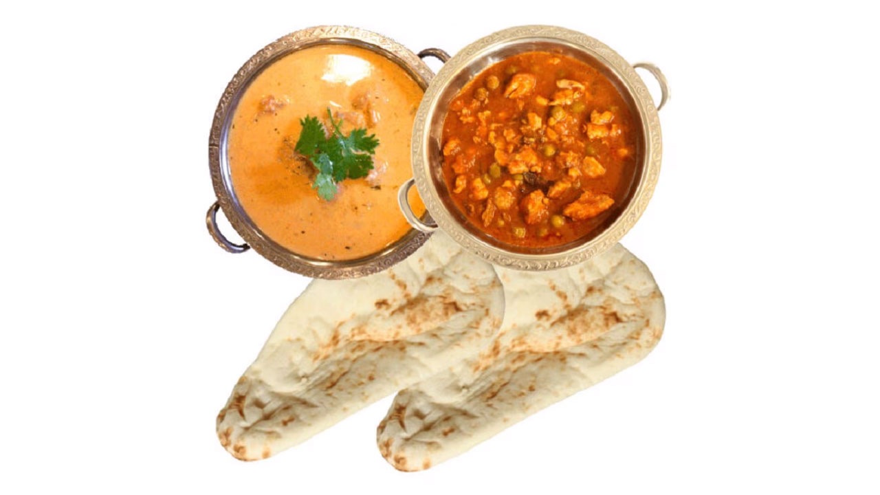 【印度料理シタール】＜カレーとナン＞2人前セット