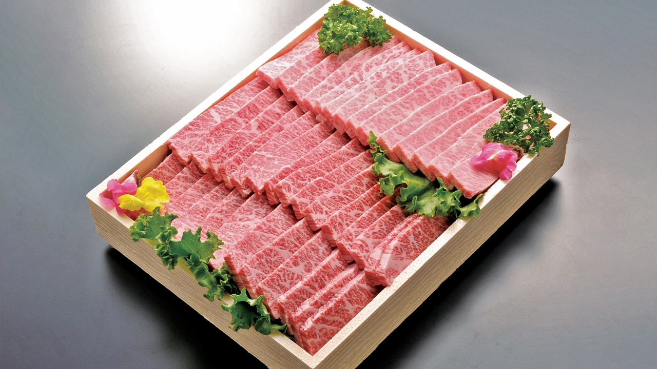 【肉の牛善】＜父の日＞バラ上カルビ　焼肉用　500g