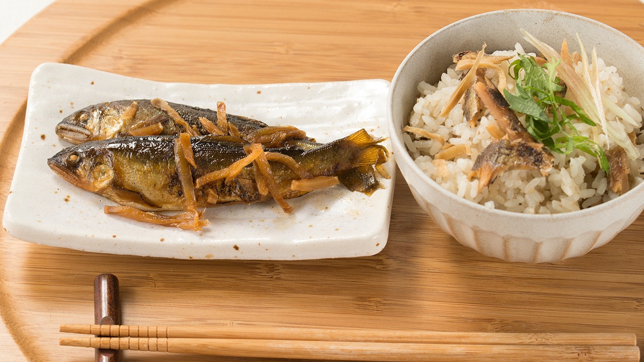 【正上】若あゆしょうが煮