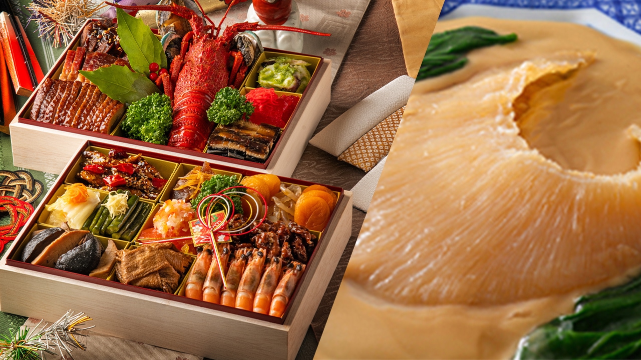 【天廣堂】天廣堂特製 新春中華おせち2026（二段重5～6名様分）・特選フカヒレ姿濃厚白湯煮込み（大）2枚付き