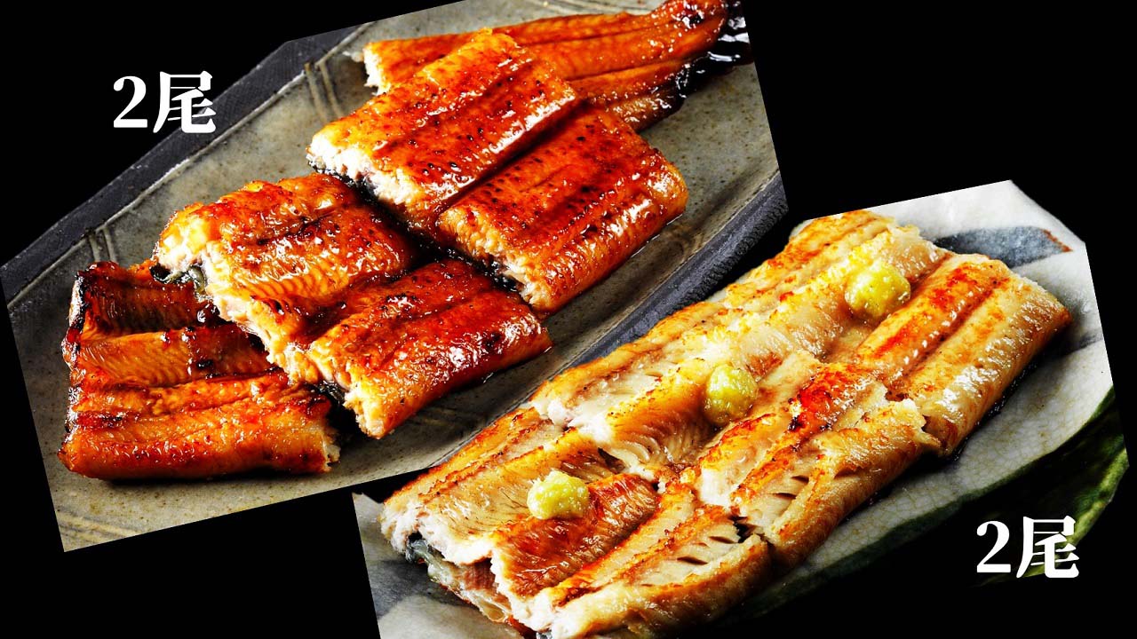 【南総里見うなぎ】＜丑の日＞国産うなぎ　4尾セット（蒲焼き2尾×白焼き2尾）