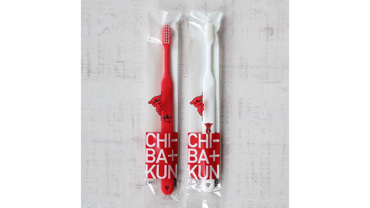 【オーラルケアのDOD】チーバくん おとな歯ブラシ 2色アソート 2本