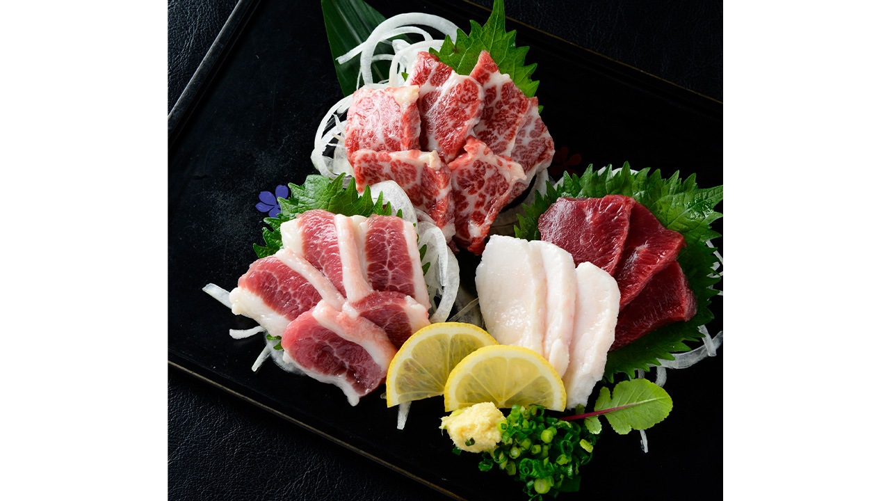 【小川フード＆サービス】＜送料無料＞熊本馬刺し 4種