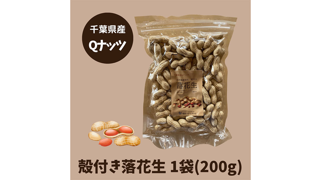 【成田ファームランド】殻付き落花生（Qナッツ）