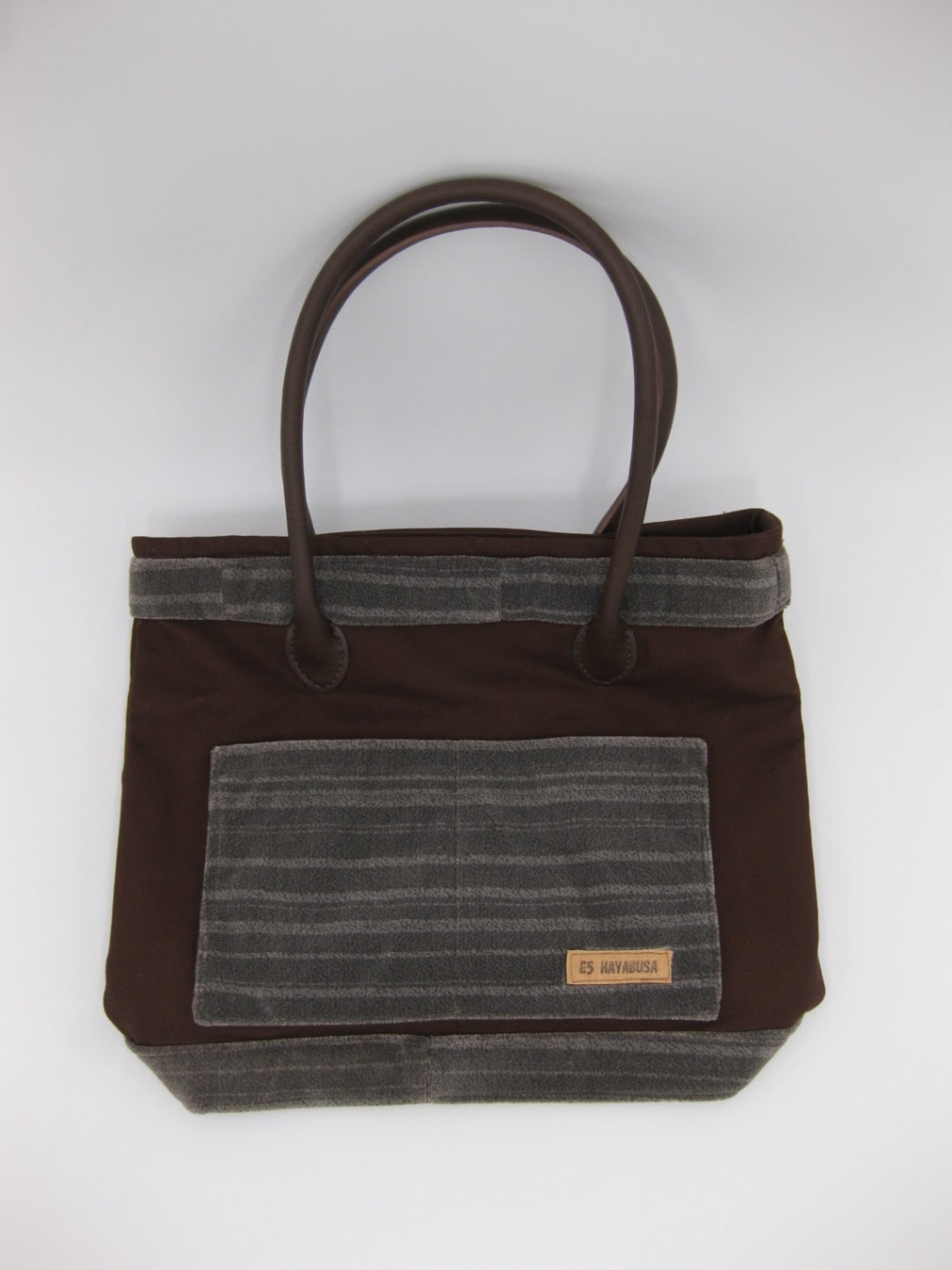 トートバッグ はやぶさ E5系 ラインモケットからの手作りの1品　 ◆数量限定販売◆