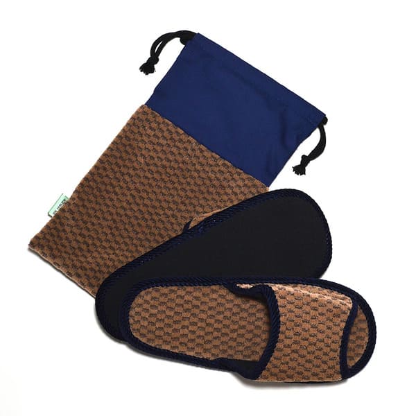 携帯スリッパ  (25cm～26cm)　はやぶさ E5系 アシェントグリーン車