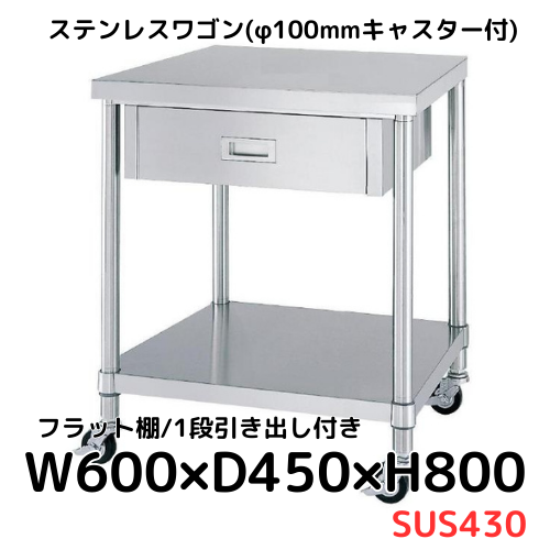 ステンレスワゴン｜作業台【キャスター付きあり】｜シー・ダブル・デー