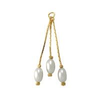 パール チャーム NO-C ゴールド 1個 デザイン 樹脂 パーツ