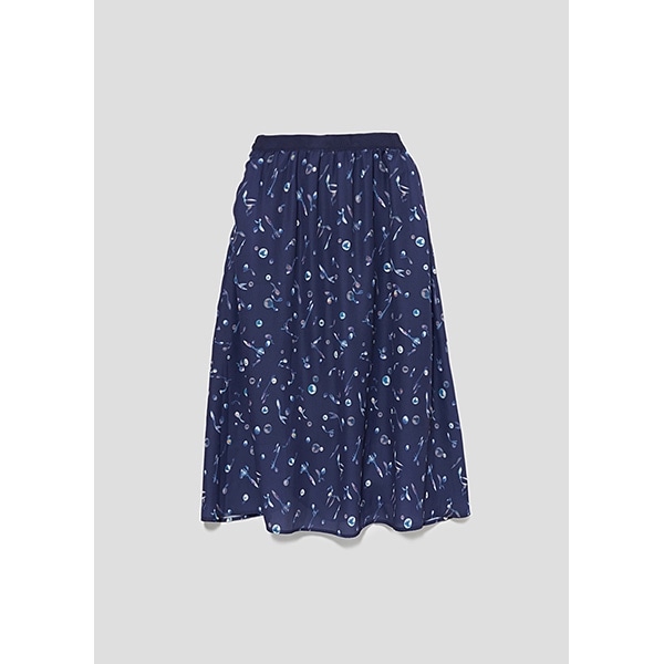 雫と魚(天気の子)　フレアスカート