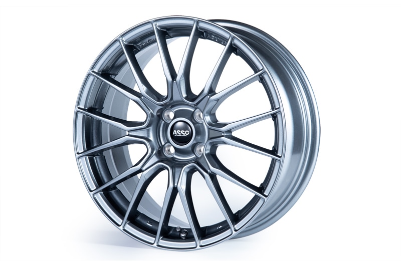 Partire AQUILA 17×7.0 ET35 4/98 ライトメタリック　1台分（4本）　【Fiat500】【ABARTH500・595・695】