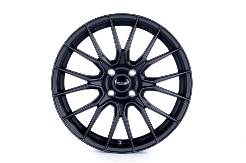 Partire AQUILA 17×7.0 ET35 4/98 マットブラック　1台分（4本）　【Alfa MiTo】　