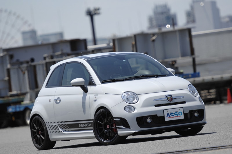 【開封(パッケージに汚れあり)商品】 ASSPIDE サイドデカール ブラック ABARTH500・595
