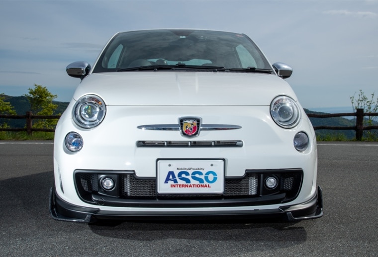 ASSPIDE　フロントリップスポイラー　【ABARTH500・500・595・695 ～S3】　【ご予約】