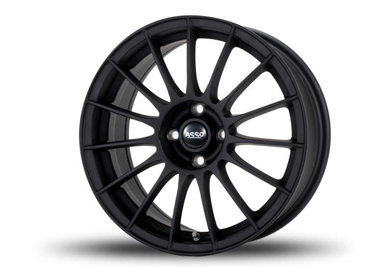 Partire Quindici 16×7.0J ET33 4/98 MatBlack　1台分（4本）　【Fiat500】