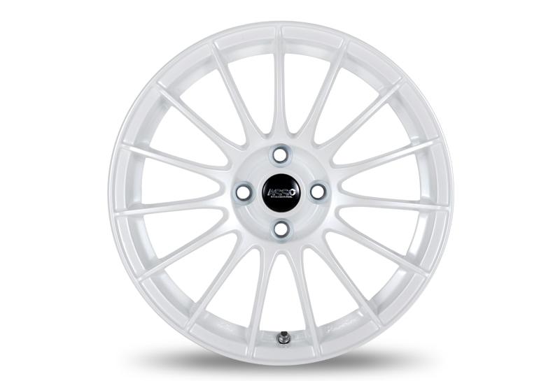 Partire Quindici 16×7.0J ET33 4/98 Pearl White　1台分（4本）　【ABARTH500・595・695】