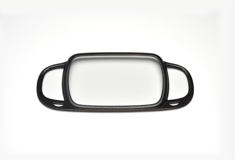 GRU　スーパードライカーボン　NAVI中央エアコン送風口カバー　【ABARTH5595・695 S4～】【Fiat500後期】