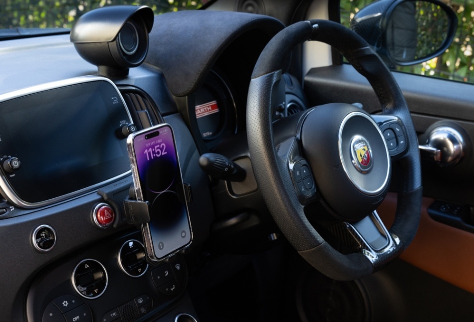 GRU ABARTH専用 スマートフォンホルダー＆ベース　【ABARTH500・595・695 】
