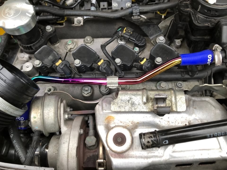 ASSPIDE　ブリーザーパイプ　ABARTH595・695 ギャレットタービン用