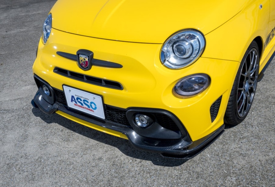 GRU　スーパードライカーボン　フロントリップ V2 アンダー 　[マット]　【ABARTH595】
