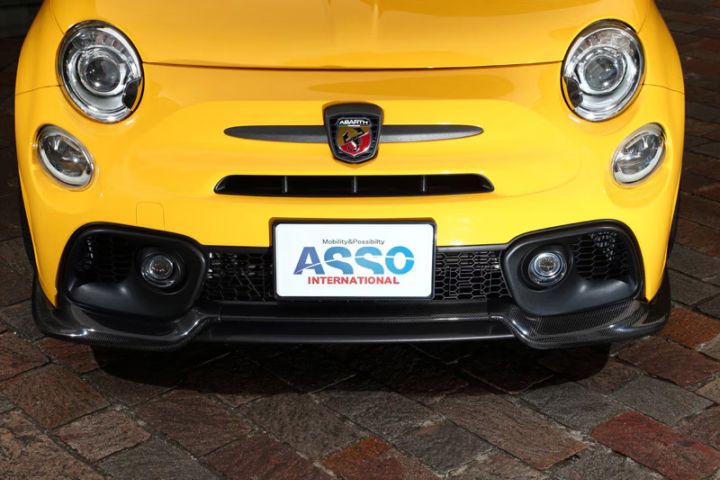 GRU スーパードライカーボン フロントリップ [マット] 【ABARTH595 S4~】