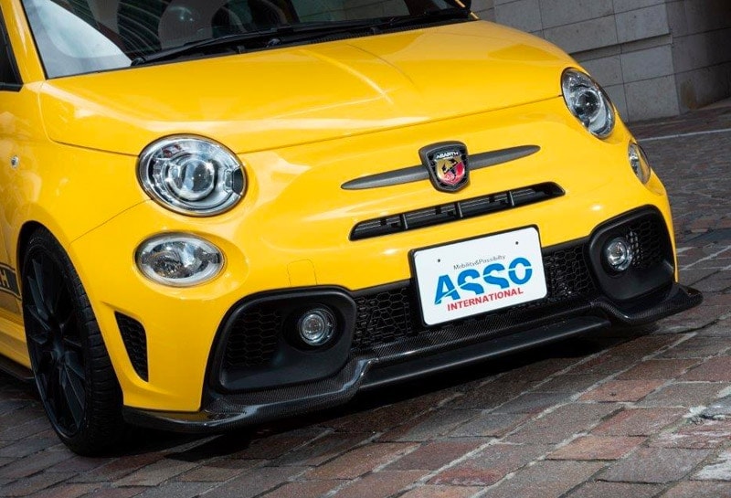 GRU　スーパードライカーボン　フロントリップ　[マット]　【ABARTH595 S4~】