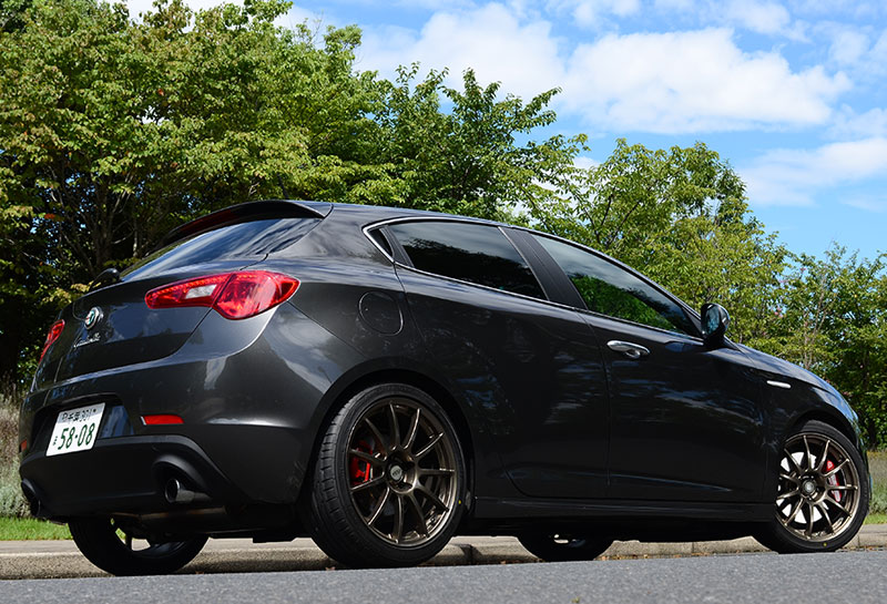 Partire 18×8J ET38 5/110 Caramello　1台分（4本）　【AlfaGiulietta】　