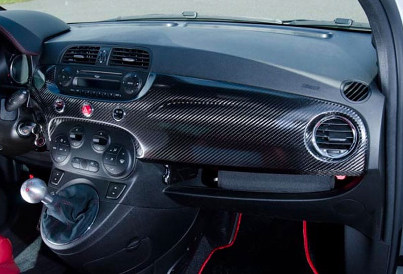アバルト リアルカーボン スピードメーターフード カバー 右ハンドル車用 アバルト リアルカーボン スピードメーターフード カバー 右