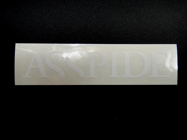 ASSPIDE - STICKER White W110ｘH20