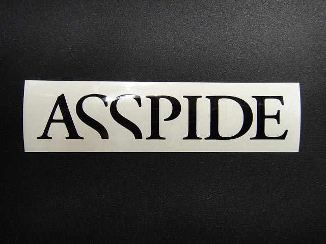 ASSPIDE - STICKER Black W110ｘH20
