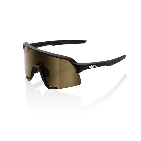 100% S3 ゴールドカスタム ワンハンドレッド サングラス 100% ワンハンドレッド S3 Soft Tact Black-Soft Gold Mirror Lens