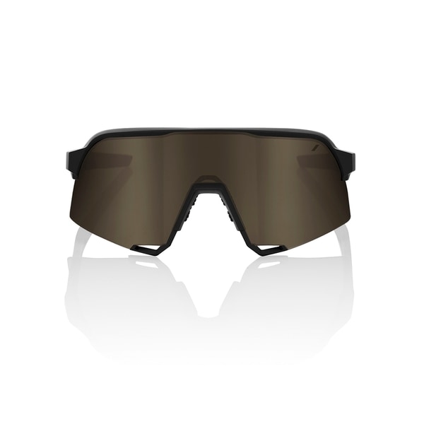 100% S3 ゴールドカスタム ワンハンドレッド サングラス 100% ワンハンドレッド S3 Soft Tact Black-Soft Gold Mirror Lens