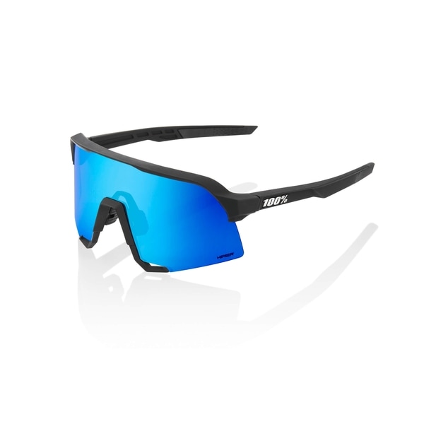 ワンハンドレッド サングラス S3 matte black blue 100% 100% ワンハンドレッド S3 Matte Black-HiPER Blue Multilayer Mirror