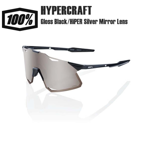 100% ワンハンドレッド HYPERCRAFT - Gloss Black/HiPER Silver Mirror