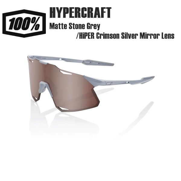 100% ワンハンドレッド HYPERCRAFT - Matte Stone Grey/HiPER Crimson