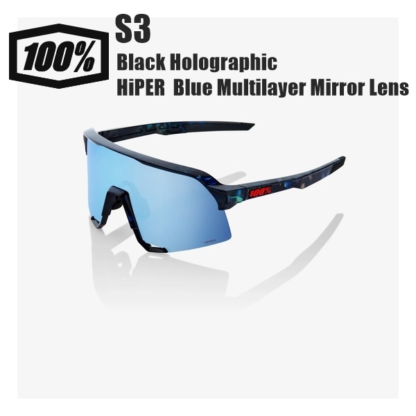 100% ワンハンドレッド S3 Black Holographic HiPER Blue Multilayer