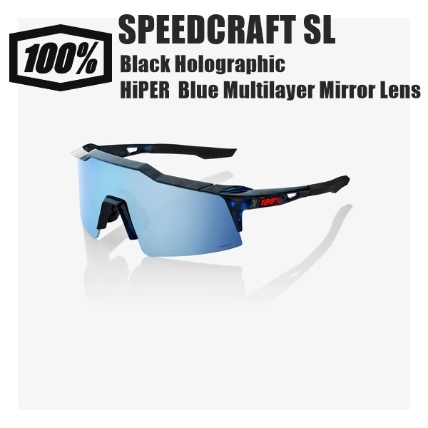 100% ワンハンドレッド SPEEDCRAFT SL Black Holographic HiPER Blue