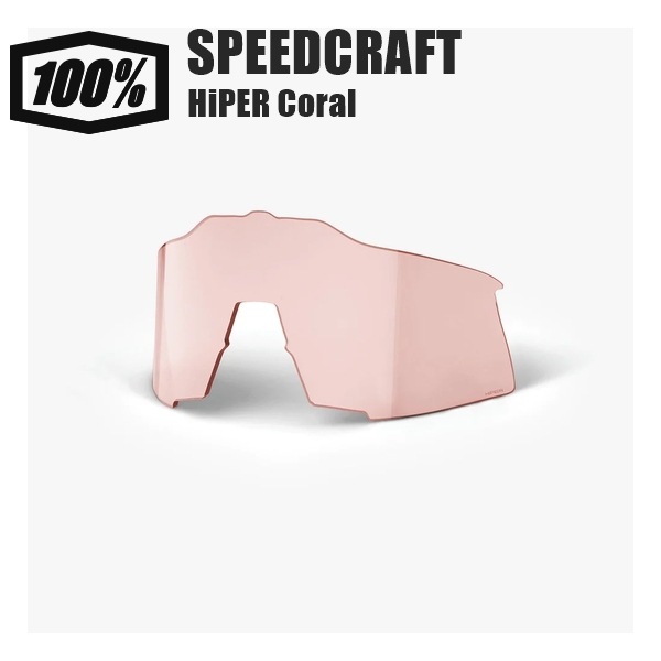 100% ワンハンドレッド SPEEDCRAFT REPLACEMENT LENS - HiPER Coral