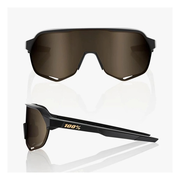 100% ワンハンドレッド S2 Matte Black/Soft Gold Mirror Lens | 100