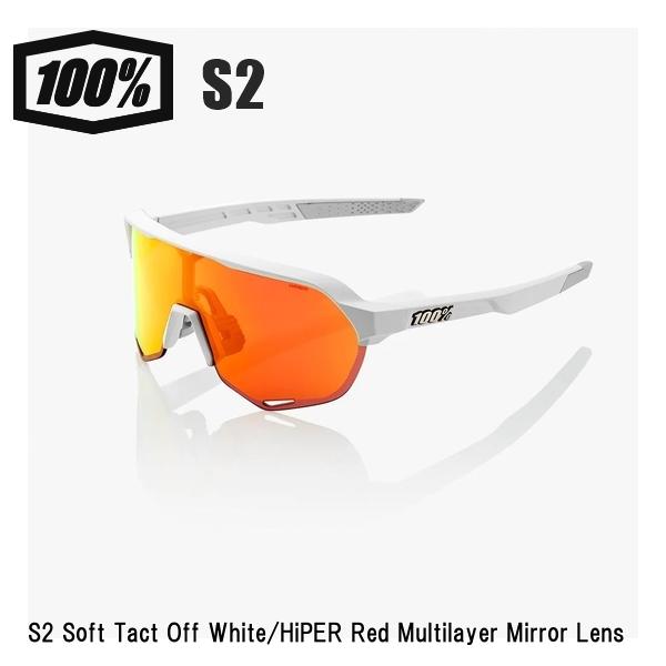 100% ワンハンドレッド S2 Soft Tact Off White/HiPER Red Multilayer Mirror Lens